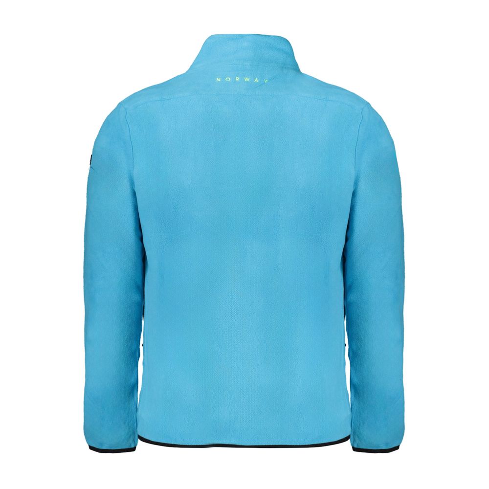 Hellblauer Polyester-Herrenpullover