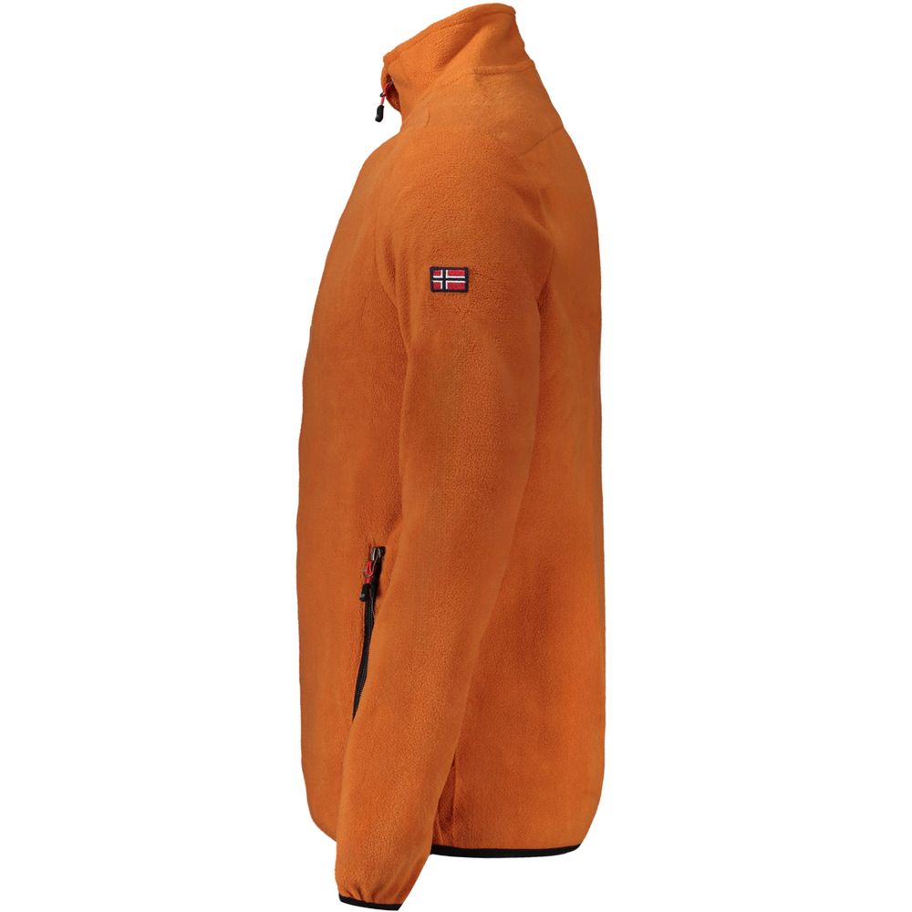 Brauner Polyester-Herrenpullover
