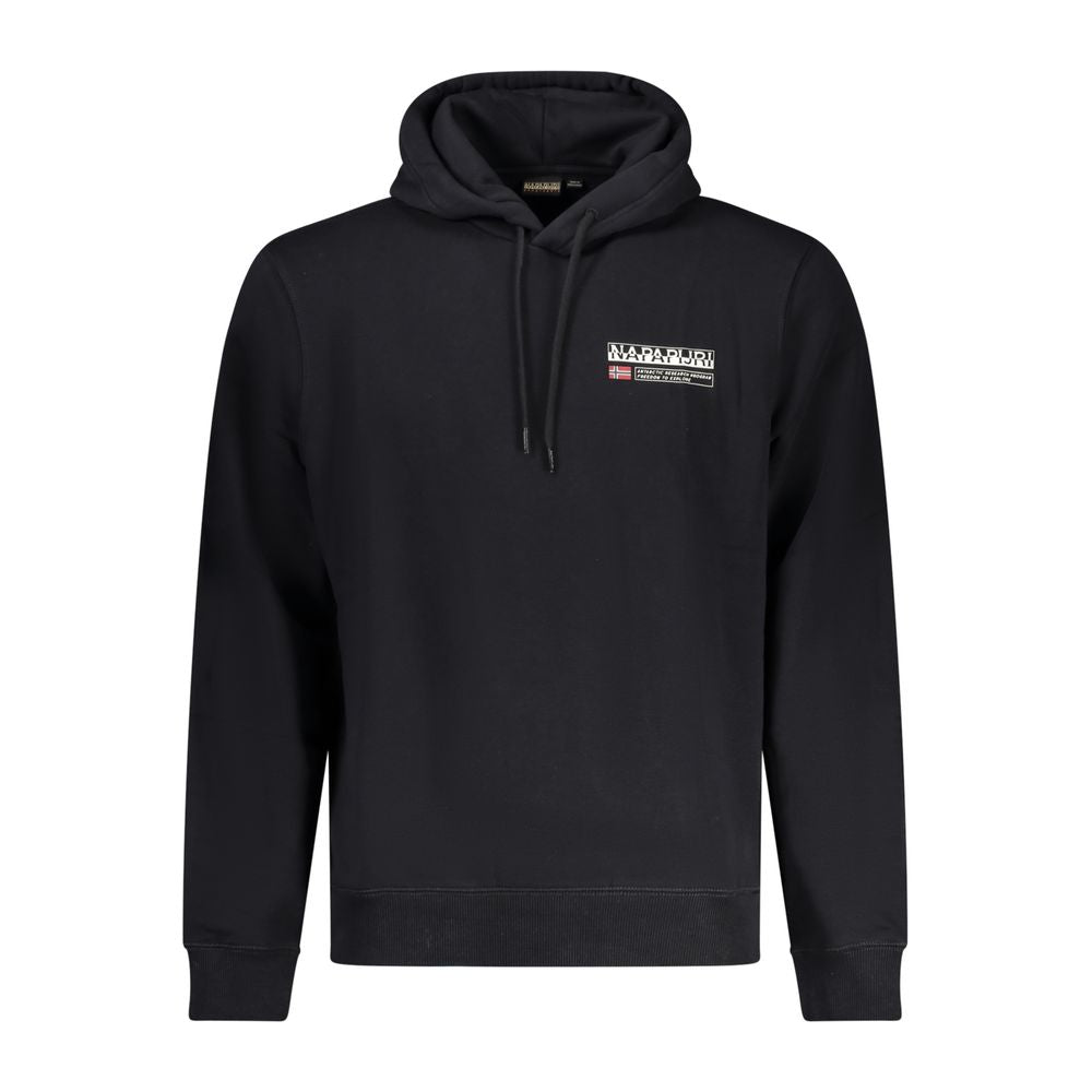 Schwarzer Baumwollpullover