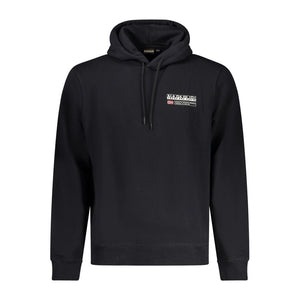 Schwarzer Baumwollpullover