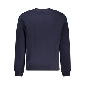 Blauer Baumwollpullover