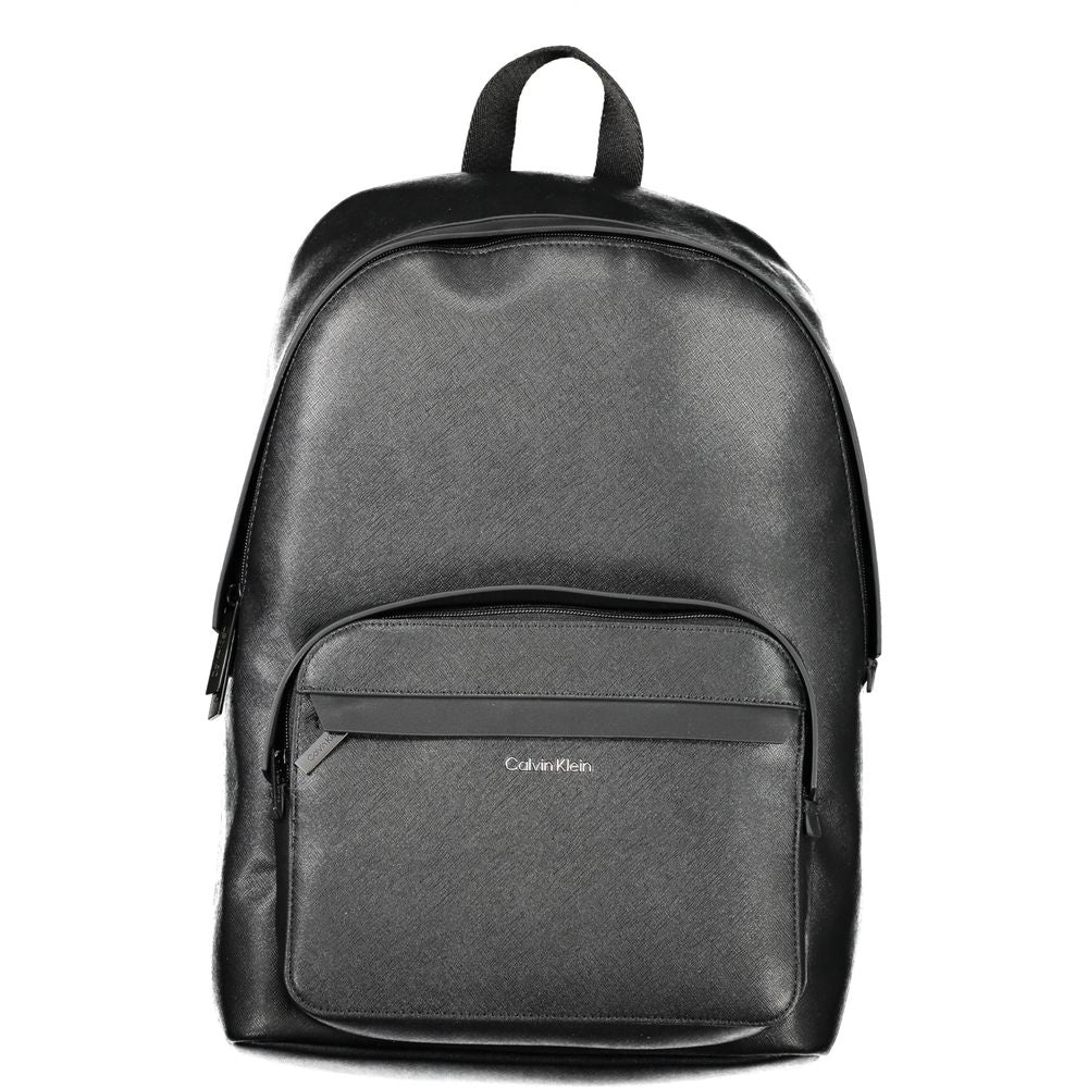 Schwarzer Polyester-Rucksack