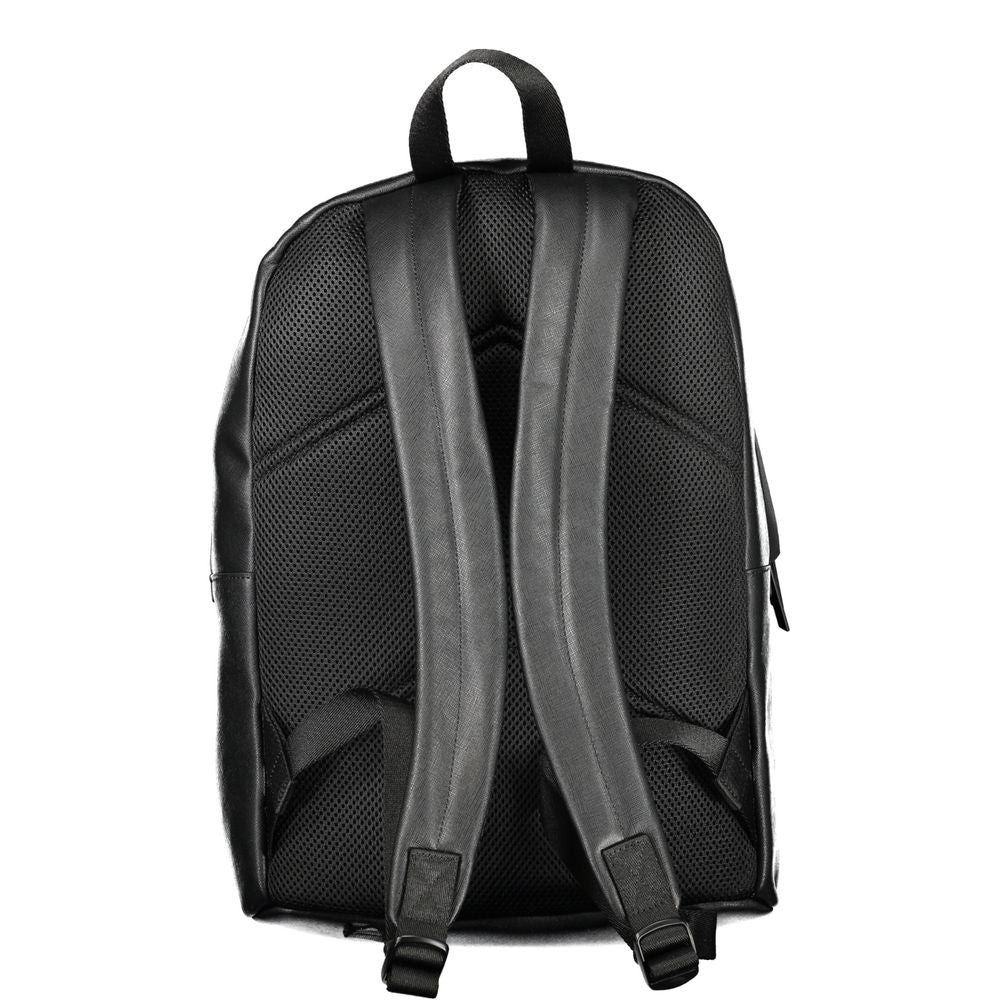 Schwarzer Polyester-Rucksack
