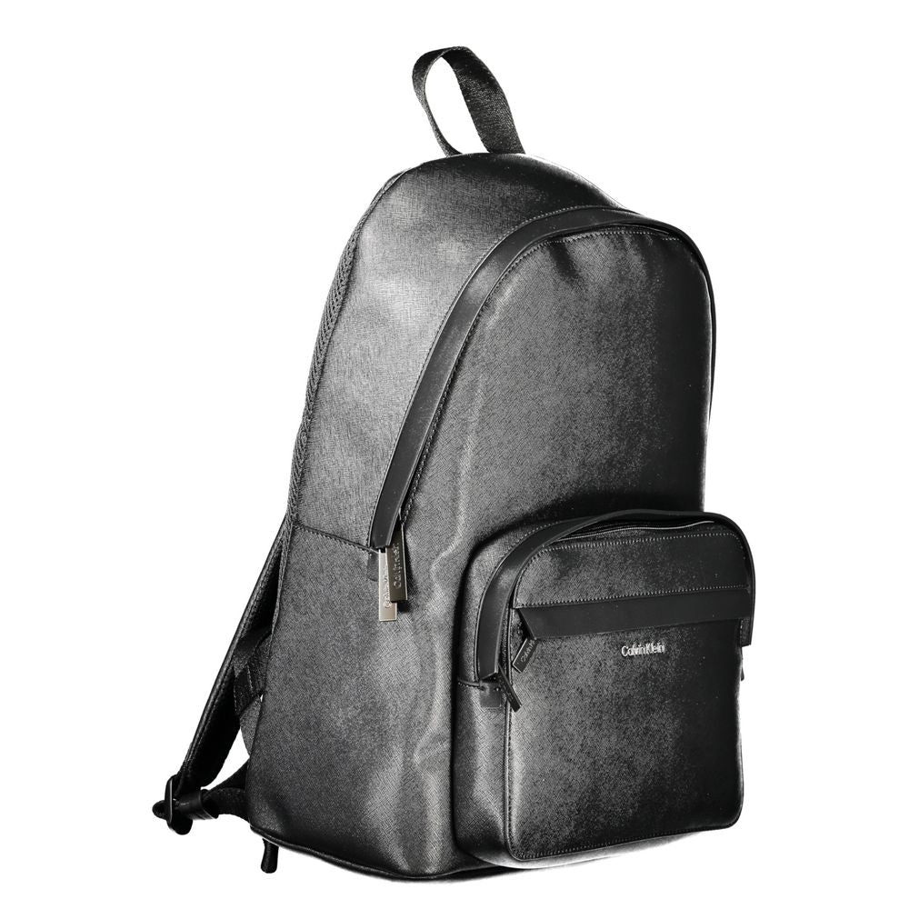Schwarzer Polyester-Rucksack