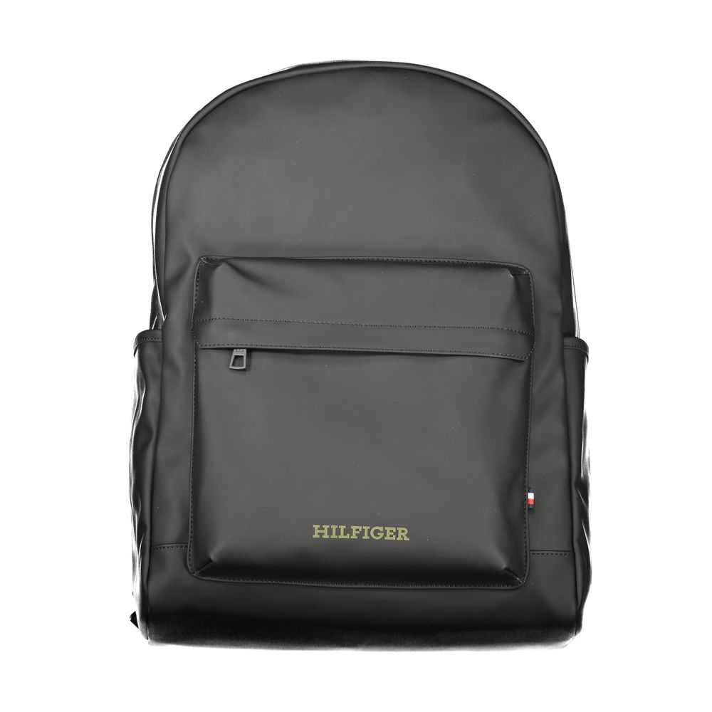 Schwarzer Polyester-Rucksack