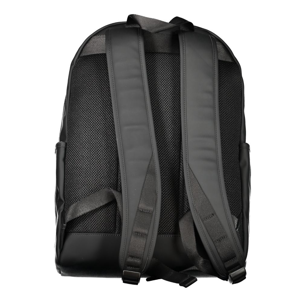 Schwarzer Polyester-Rucksack