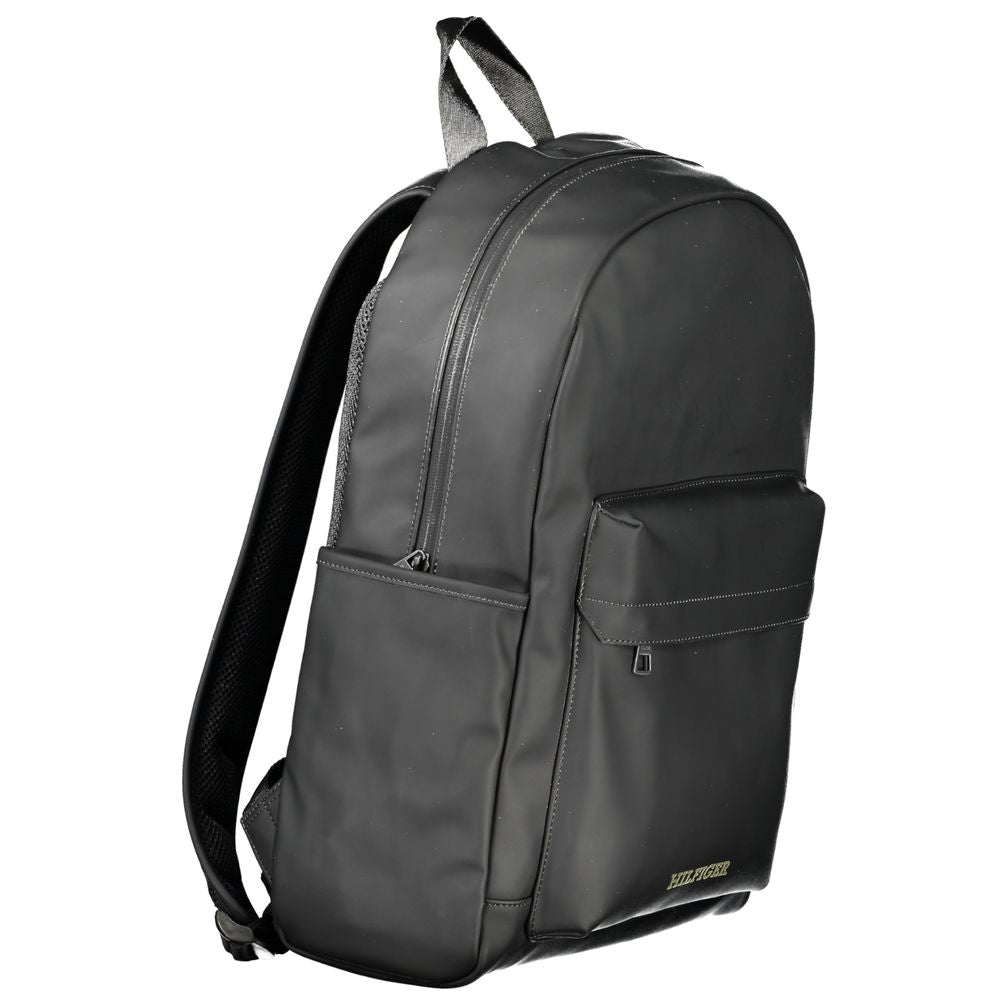 Schwarzer Polyester-Rucksack