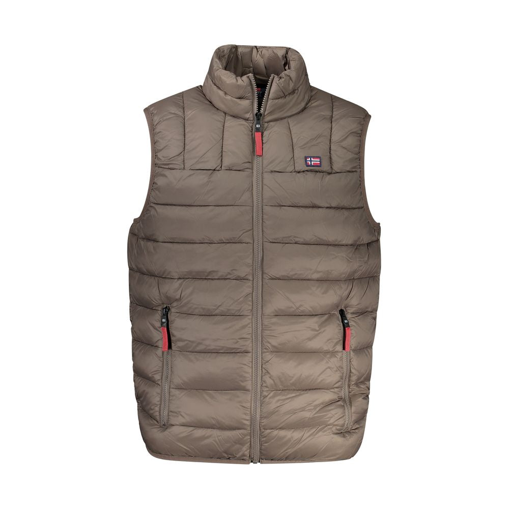 Braune Polyamidjacke