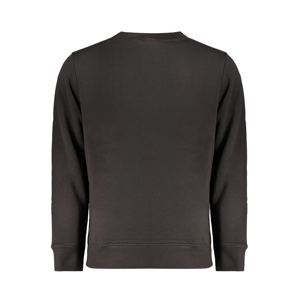 Schwarzer Baumwollpullover