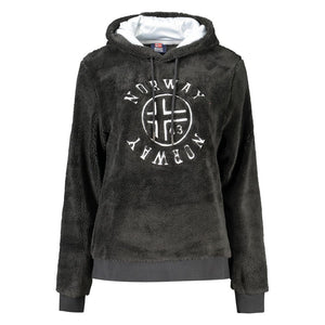 Schwarzer Polyester-Damenpullover