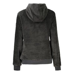 Schwarzer Polyester-Damenpullover