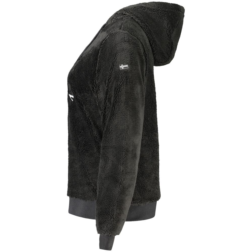 Schwarzer Polyester-Damenpullover
