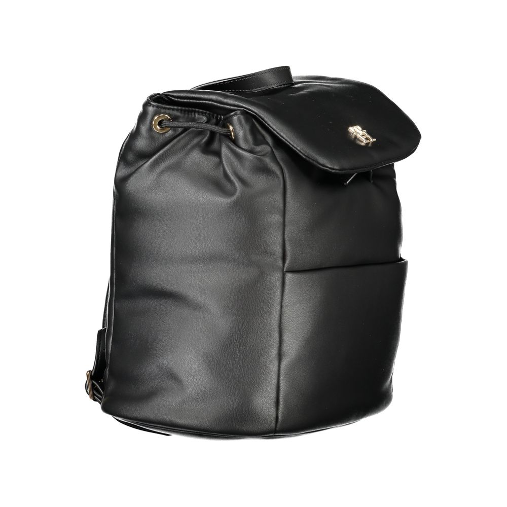 Schwarzer Polyester-Rucksack für Damen