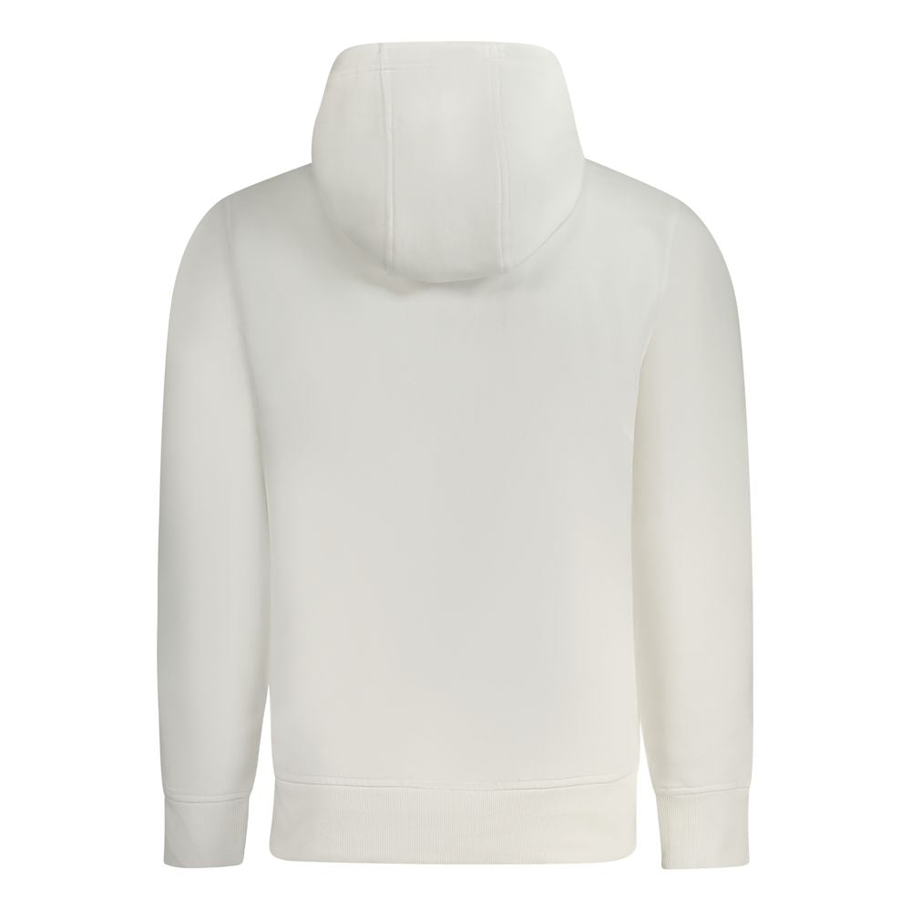 Weißer Baumwollpullover für Herren