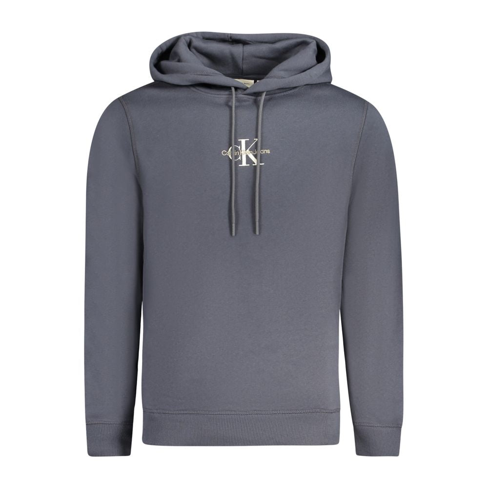 Blauer Baumwollpullover für Herren