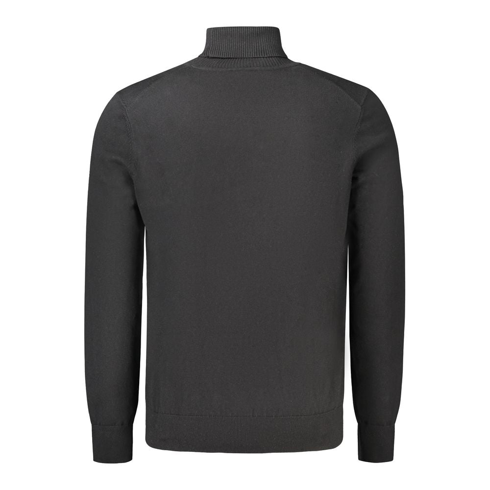 Schwarzer Wollpullover für Herren