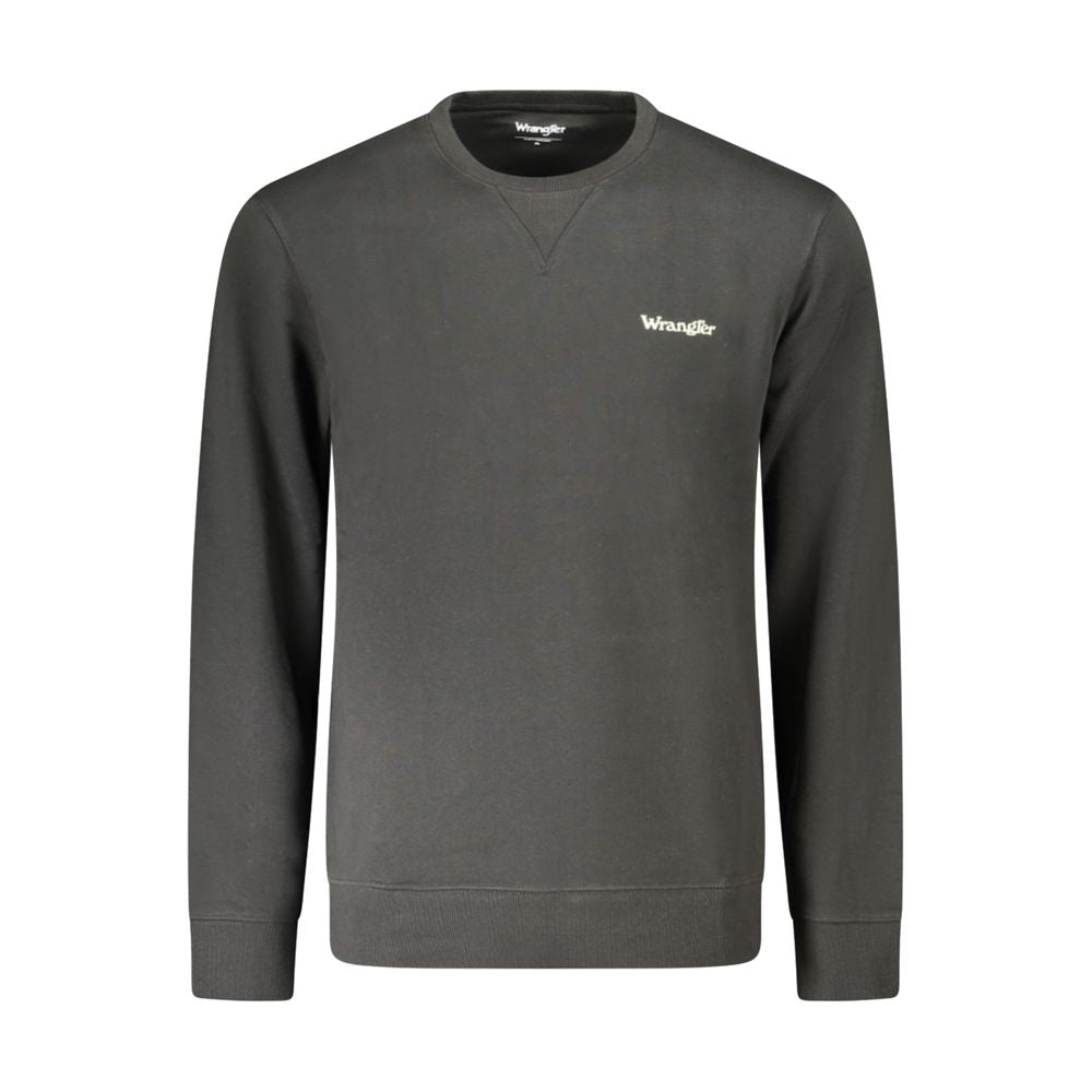 Schwarzer Baumwollpullover