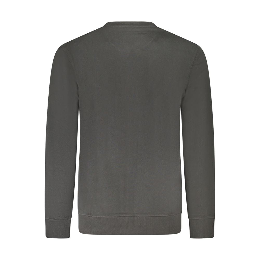 Schwarzer Baumwollpullover