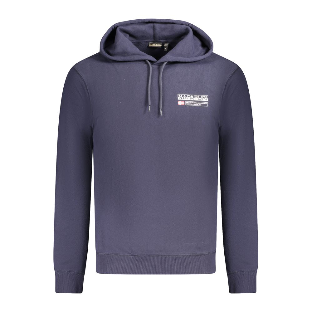 Blauer Baumwollpullover für Herren