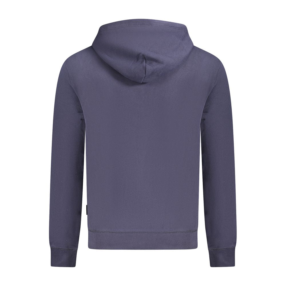 Blauer Baumwollpullover für Herren