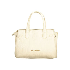 Beige Polyethylene Women Handbag