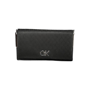 Schwarze Polyester Damen Handtasche