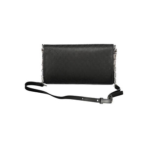 Schwarze Polyester Damen Handtasche