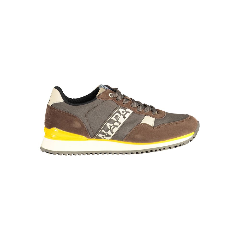 Brauner Polyester-Sneaker
