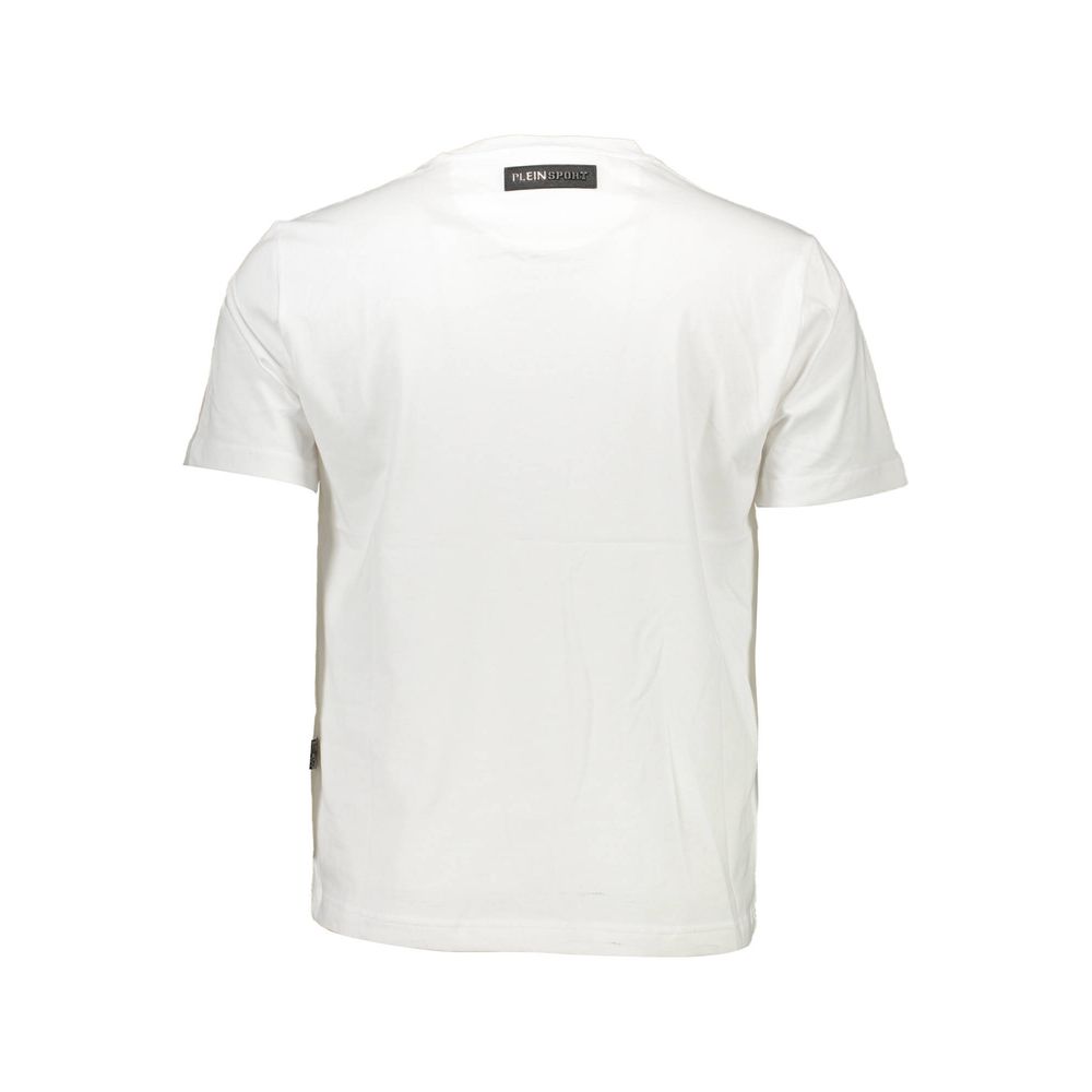 Weißes Herren-T-Shirt aus Baumwolle