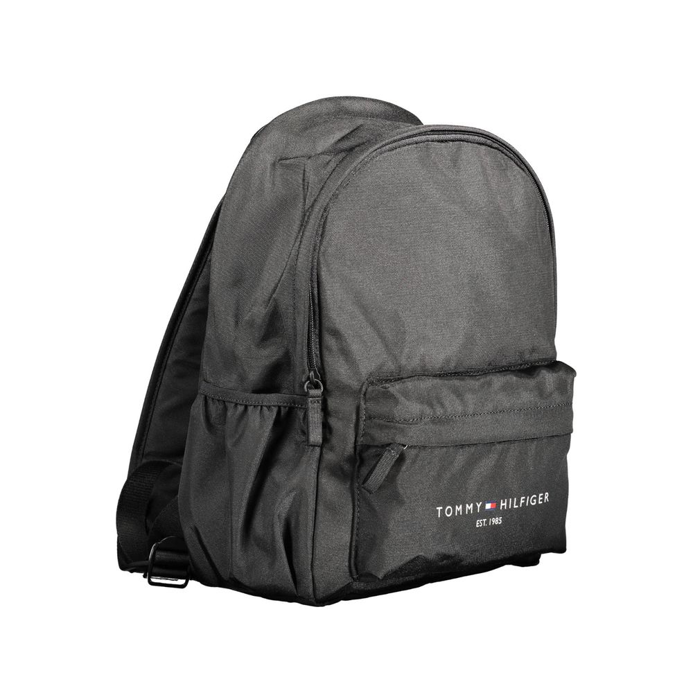 Schwarzer Polyester Herren Rucksack
