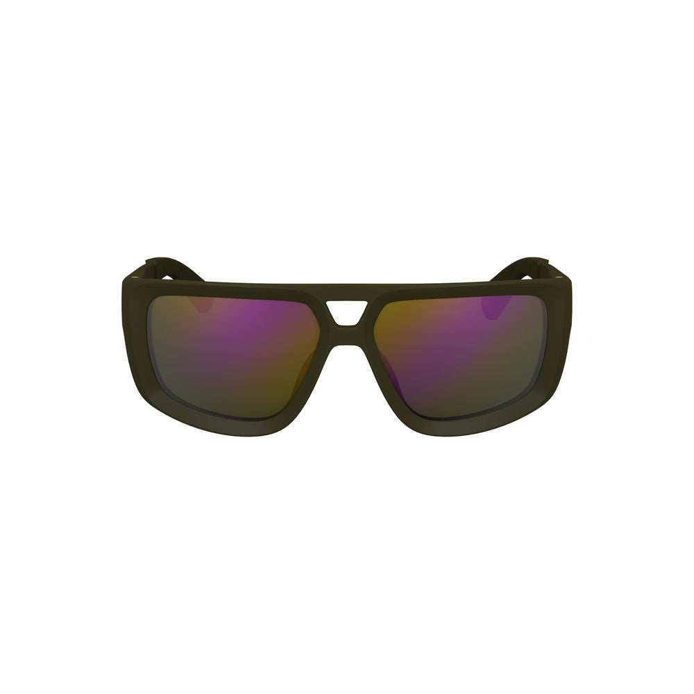Grüne Herrensonnenbrille aus Kunststoff