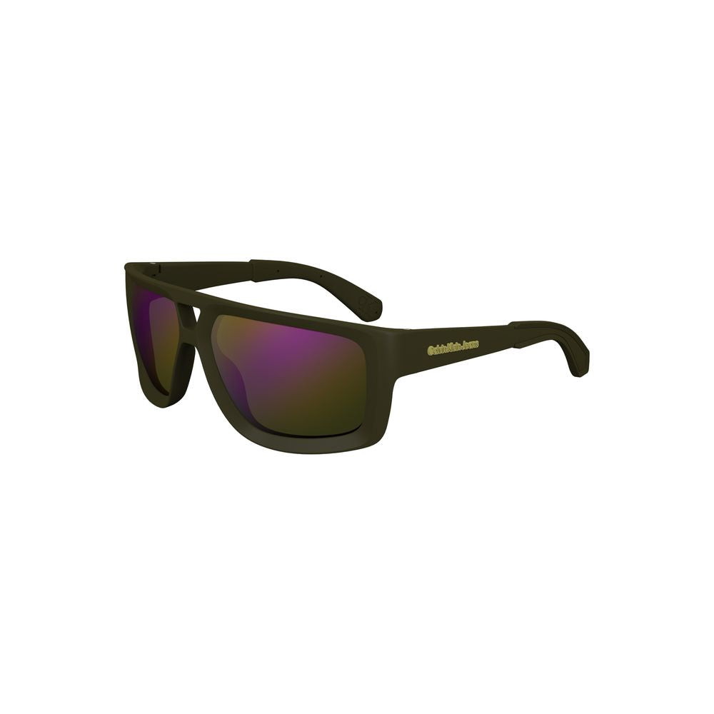 Grüne Herrensonnenbrille aus Kunststoff