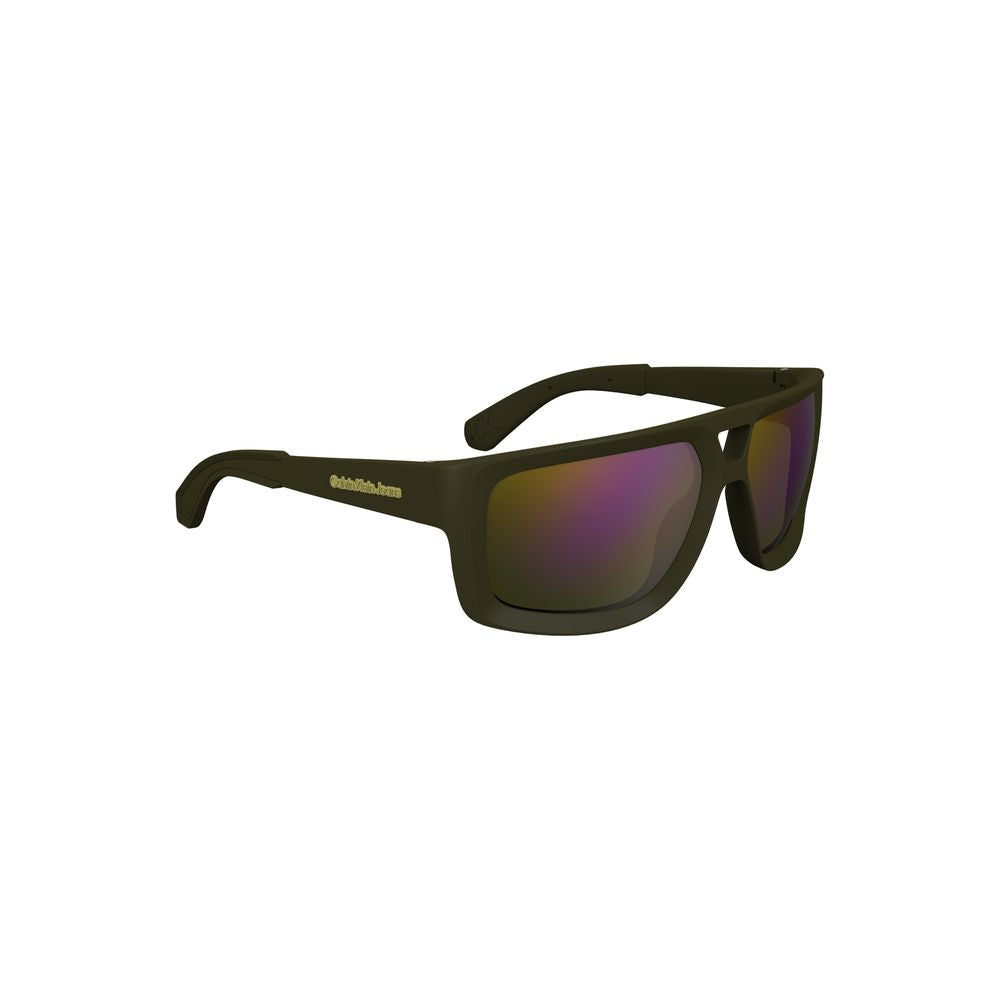 Grüne Herrensonnenbrille aus Kunststoff