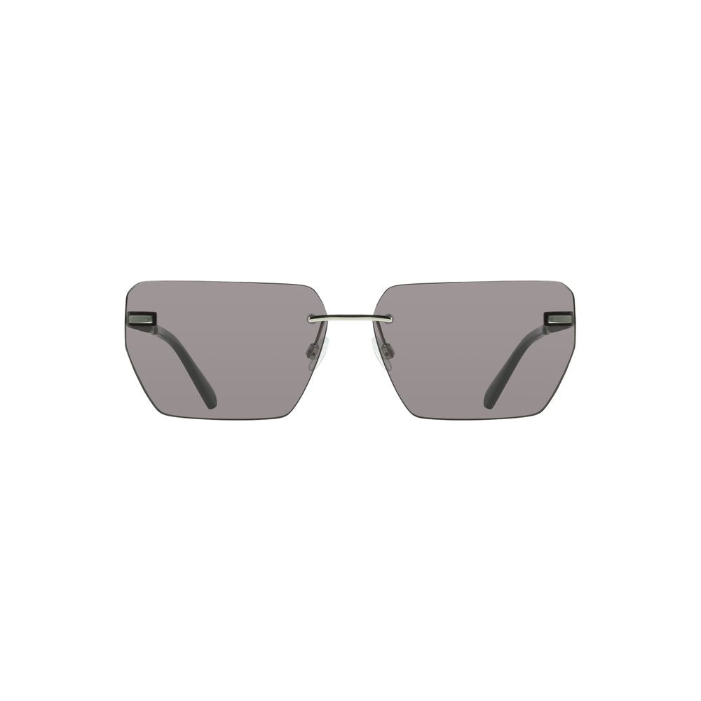 Graue Metall-Sonnenbrille für Herren