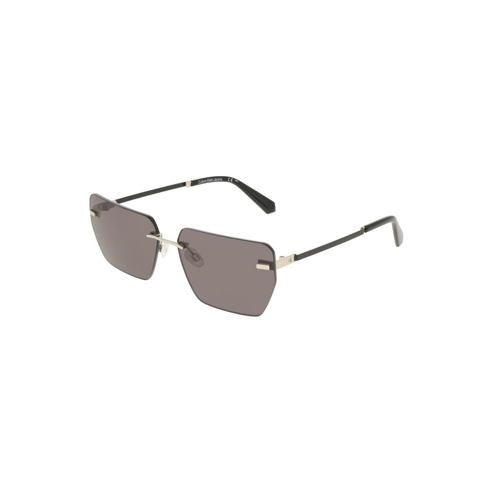 Graue Metall-Sonnenbrille für Herren