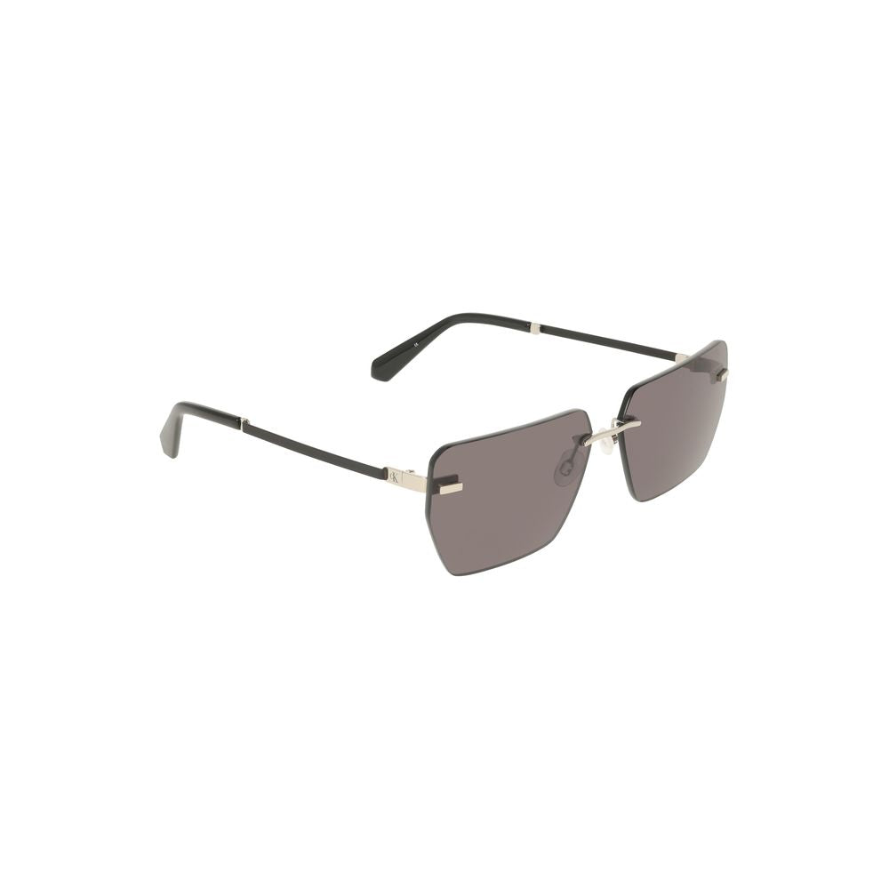 Graue Metall-Sonnenbrille für Herren