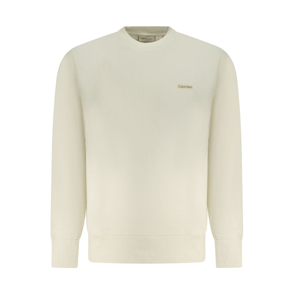 Beigefarbener Baumwollpullover