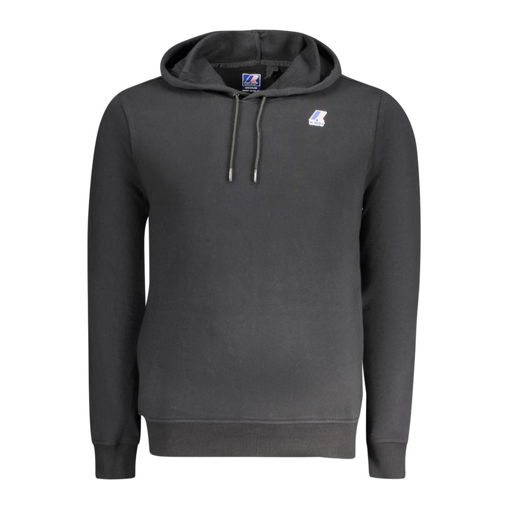 Schwarzer Baumwollpullover