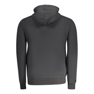 Schwarzer Baumwollpullover