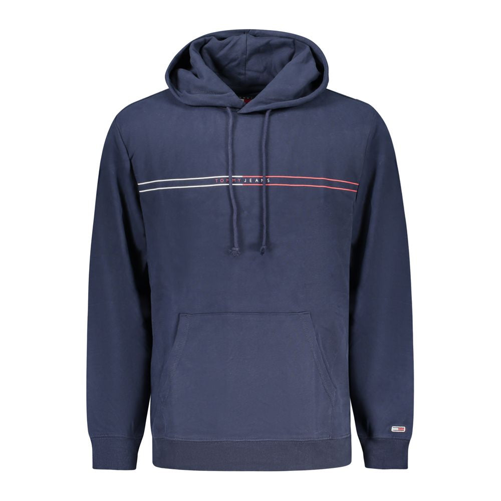 Blauer Baumwollpullover für Herren