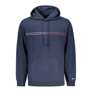 Blue Cotton Men Sweater