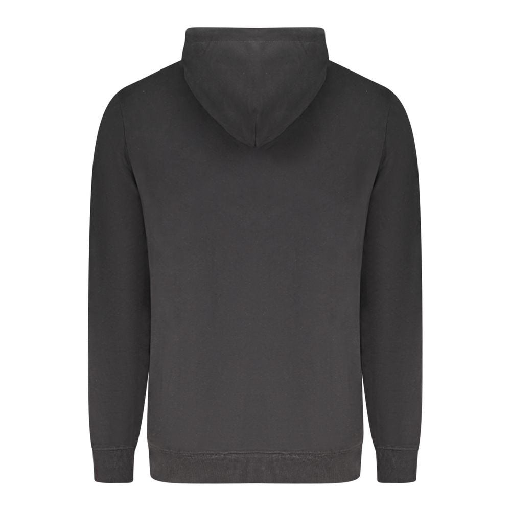 Schwarzer Baumwollpullover für Herren