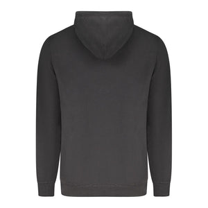 Schwarzer Baumwollpullover für Herren