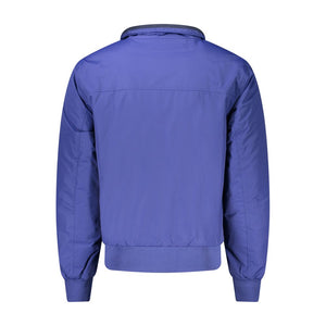 Blaue Polyamid-Herrenjacke