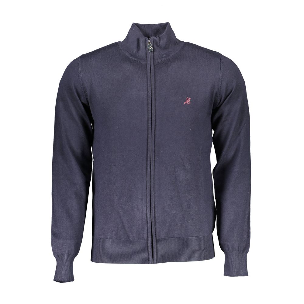 Blauer Viskose-Herrenpullover