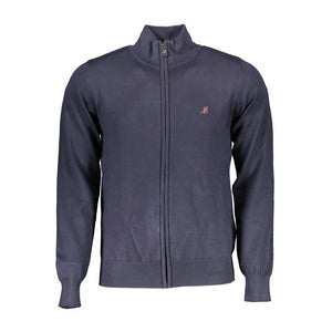 Blauer Viskose-Herrenpullover