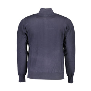 Blauer Viskose-Herrenpullover