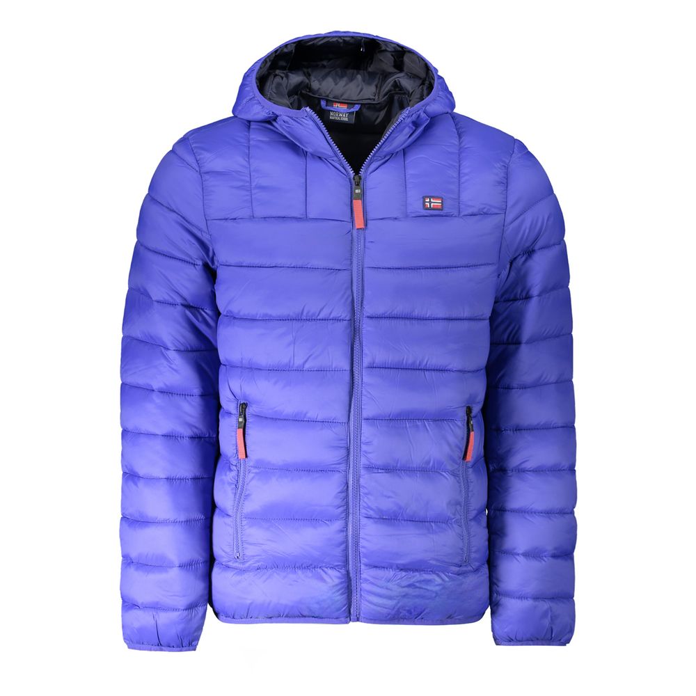 Blaue Polyamid-Herrenjacke