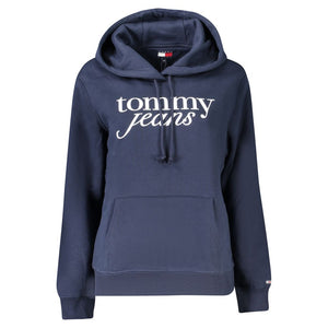 Blauer Baumwollpullover für Damen