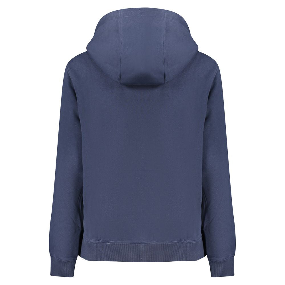 Blauer Baumwollpullover für Damen